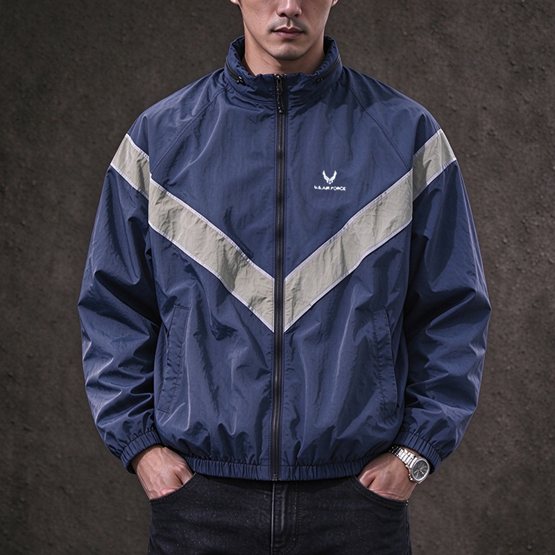 Vintage Windbreaker Nylon - 남성용 빈티지 IPFU 밀리터리 스타일 윈드브레이커,