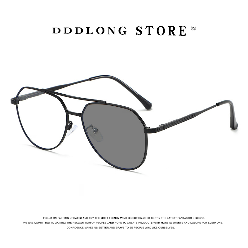 Vintage Fashion Enthusiasts - DDDLONG 레트로 펑크 패션 파일럿 포토크로믹