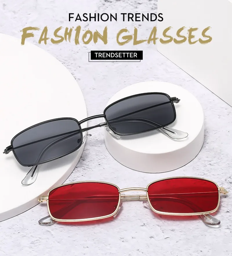 새로운 스타일의 작은 사각형 선글라스, 여성용 빈티지  - Vintage Fashion Enthusiasts 리뷰 및 가격