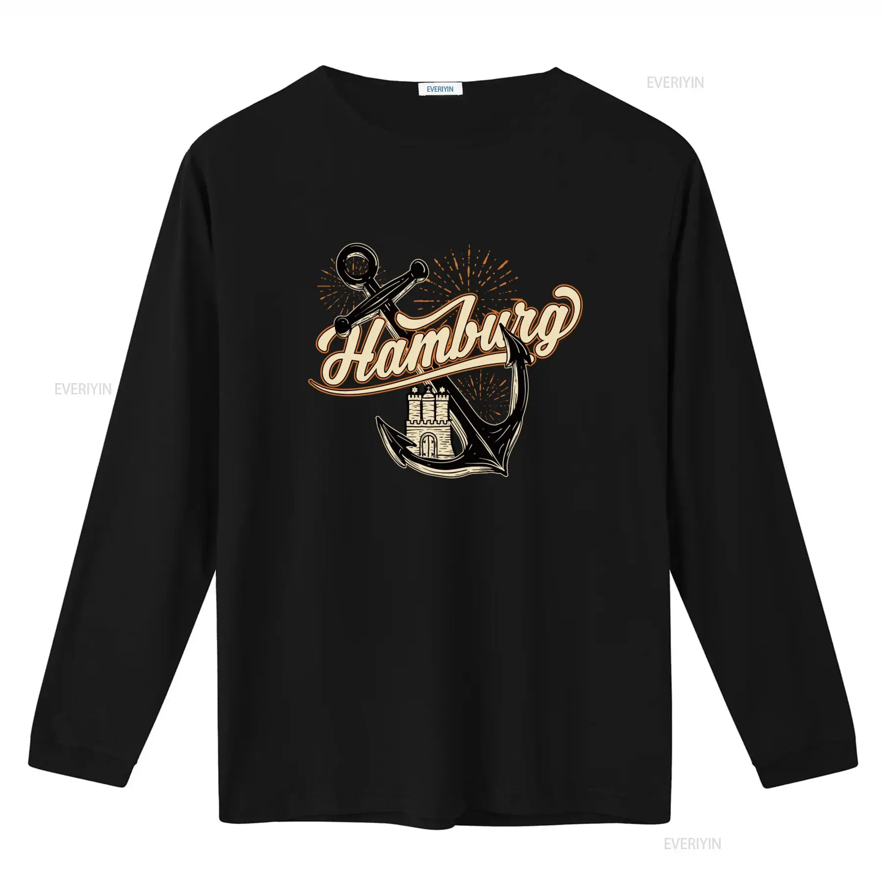 남성용 함부르크 앵커 프린트 티셔츠, 재미있고 스타일리 - Vintage Fashion Hamburg 리뷰 및 가격