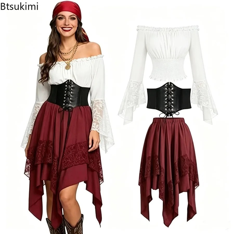 할로윈 르네상스 비대칭 페어리 테일 스커트 롱 드레스  - Vintage Fashion Dresses 리뷰 및 가격
