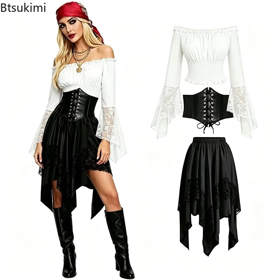 할로윈 르네상스 비대칭 페어리 테일 스커트 롱 드레스  - Vintage Fashion Dresses 리뷰 및 가격