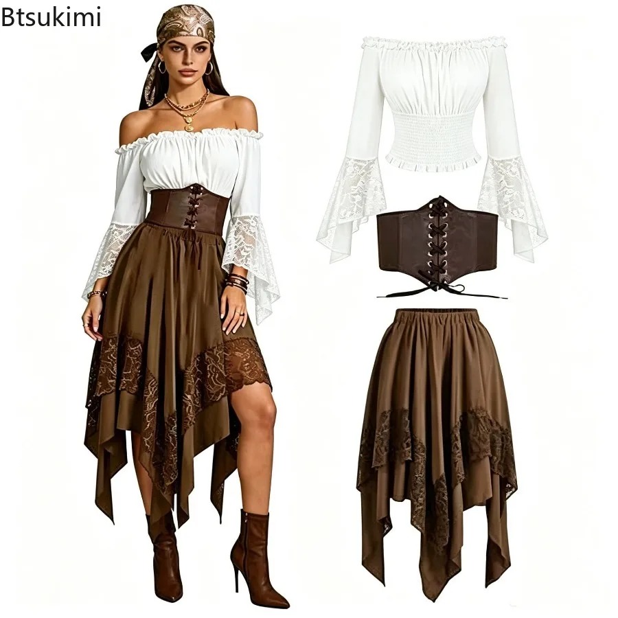 할로윈 르네상스 비대칭 페어리 테일 스커트 롱 드레스  - Vintage Fashion Dresses 리뷰 및 가격